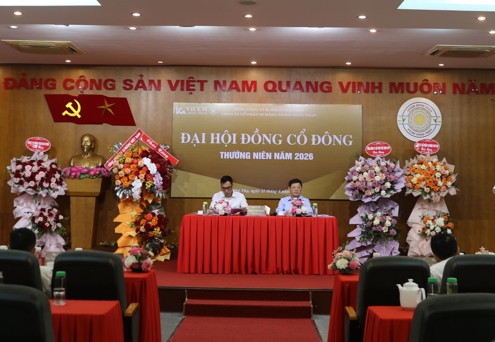 CÔNG TY CỔ PHẦN XI MĂNG VICEM SÔNG THAO TỔ CHỨC THÀNH CÔNG ĐẠI HỘI ĐỒNG CỔ ĐÔNG THƯỜNG NIÊN NĂM 2026