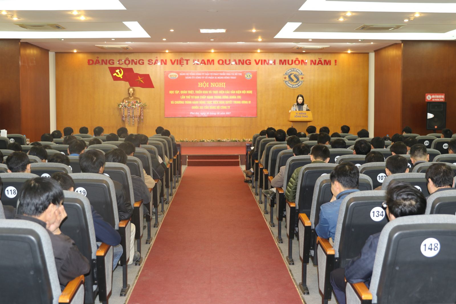 Đảng ủy Công ty cổ phần xi măng Sông Thao tổ chức Hội nghị học tập, quán triệt triển khai Nghị quyết Hội nghị Trung ương 4 khóa XII